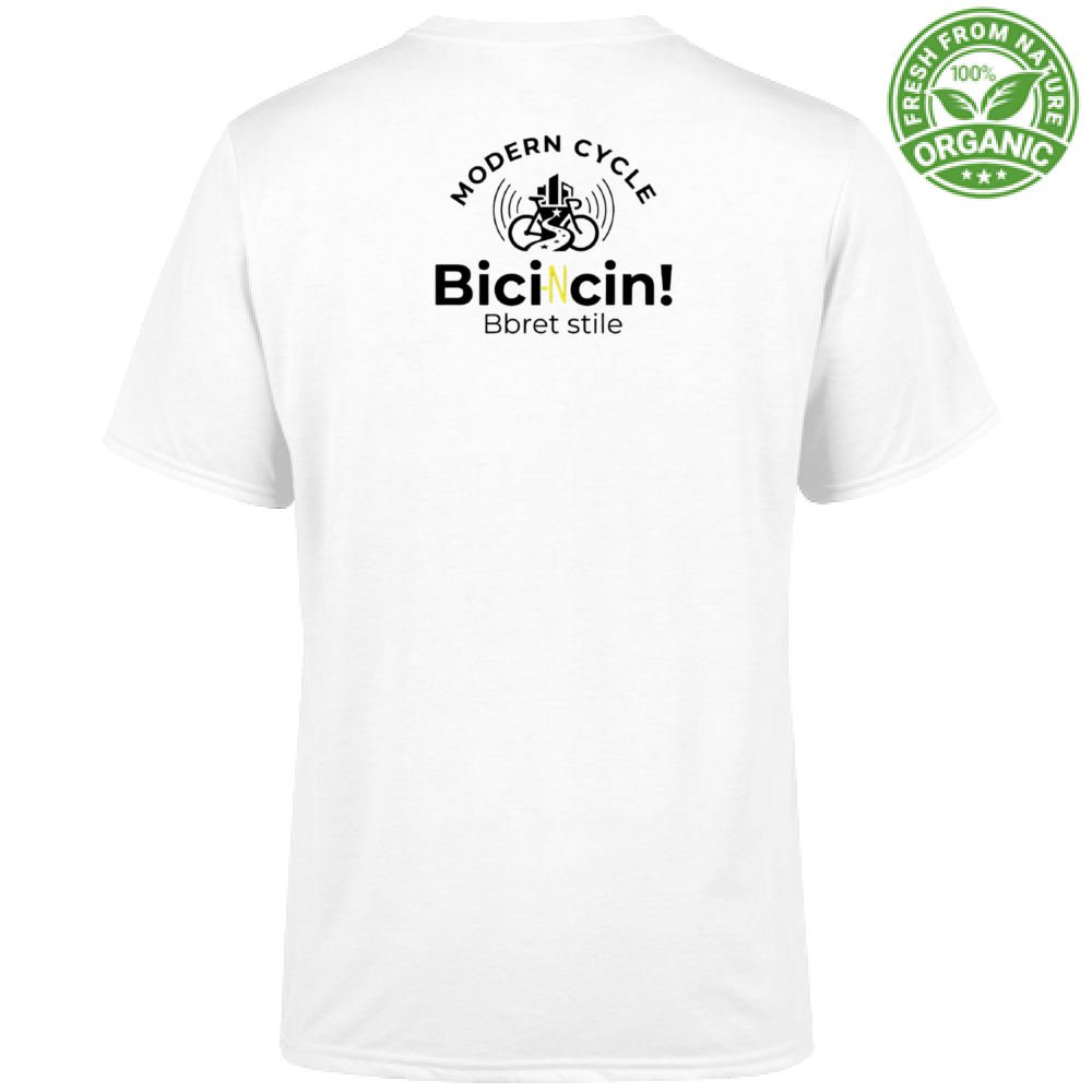 T-Shirt Unisex Organic T-shirt Ciclismo Urban "Bici-Ncin!" - Maglietta Bi