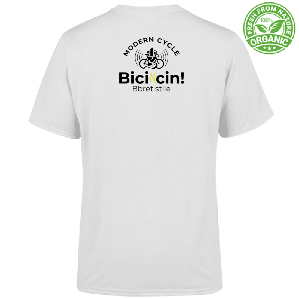 T-Shirt Unisex Organic T-shirt Ciclismo Urban "Bici-Ncin!" - Maglietta Bi