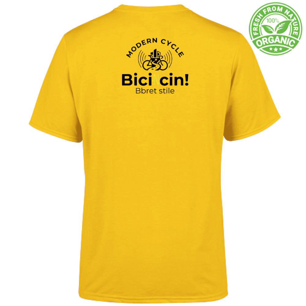T-Shirt Unisex Organic T-shirt Ciclismo Urban "Bici-Ncin!" - Maglietta Bi